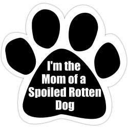 I'm the mom of a spoiled rotten dog Car Magnet