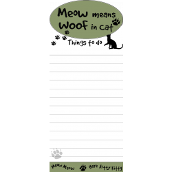 Meow means Woof in Cat