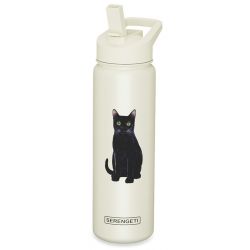 Cat, Black    Water Bottle