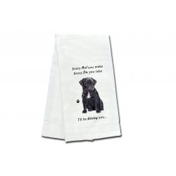 Pug, black Kitchen Towel
