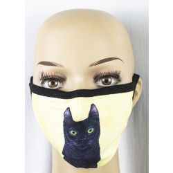 Cat, Black Face Masks   