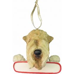 Wheaten Terrier ornament Santa's Pals