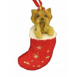 Yorkie puppy cut ornament Stocking Ornament