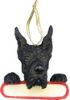 Great Dane, cropped ornament