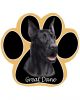 Great Dane, black Mousepad