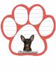 Chihuahua, black  Magnetic NotePad