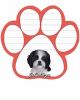 Shih Tzu, black and white puppy cut  Magnetic NotePad