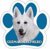 German Shepherd, white Car Magnet